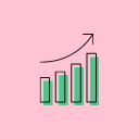 pink bar and line chart