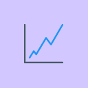 purple line chart